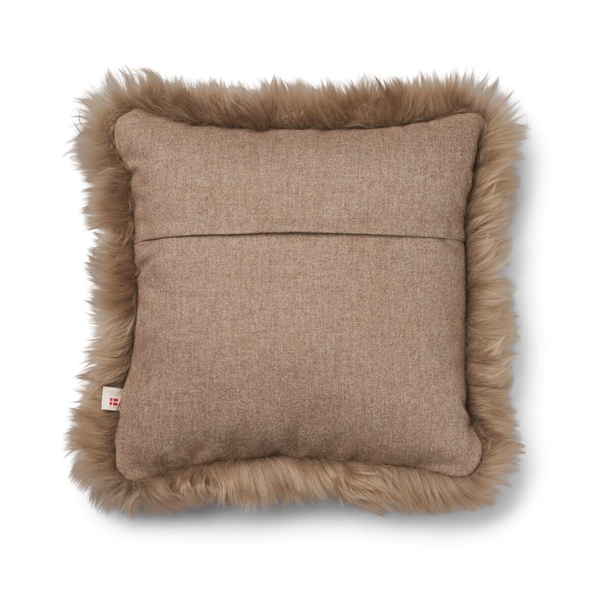 Classic Collection | Ullpute | Langhåret | Dobbeltsidig | 52x52 cm | 34x52 cm  Beige / Lysebrun