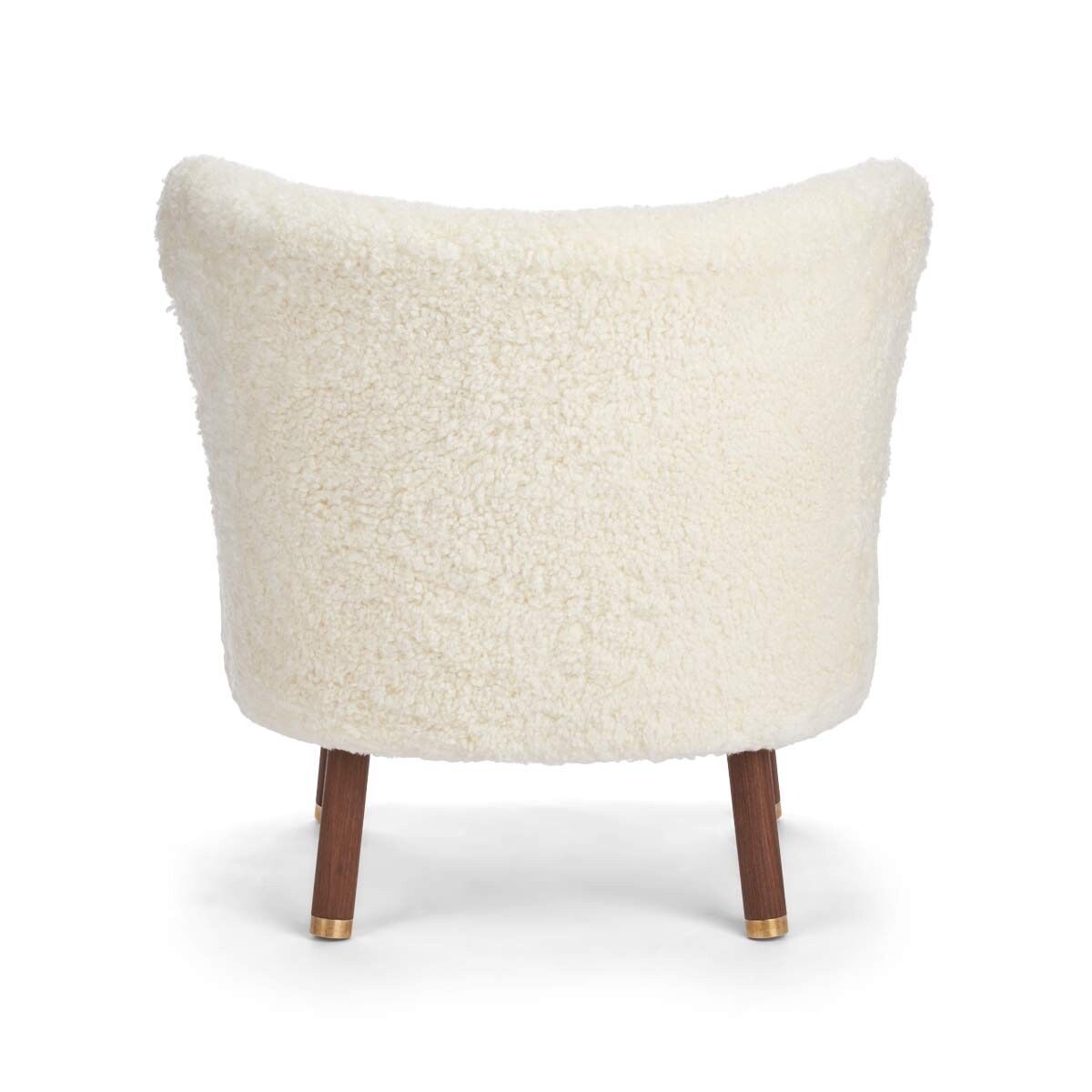 Emil Lounge Chair | Korthåret Hvit
