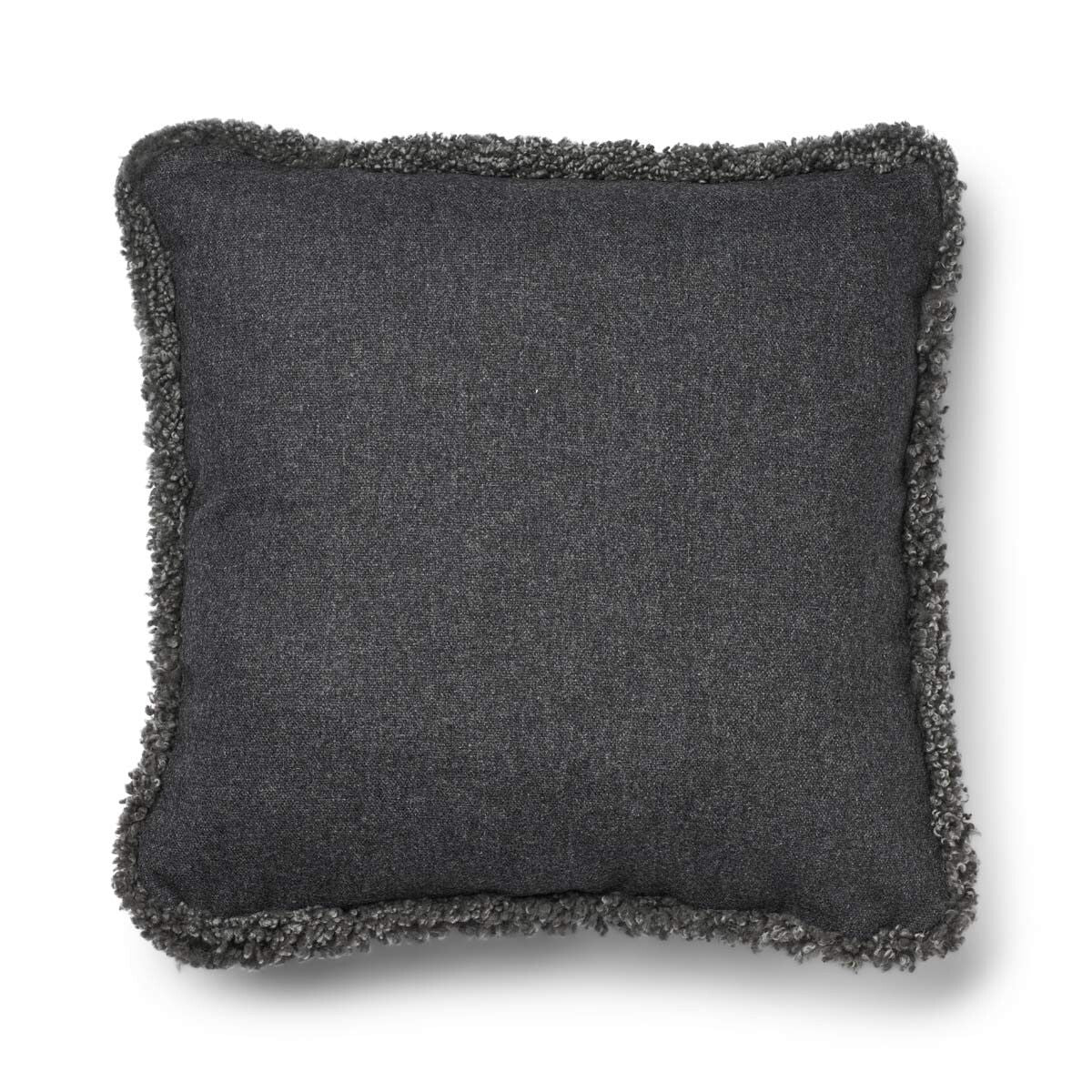 Classic Collection | Ullpute | Korthåret | Dobbeltsidig | 52x52 cm | 34x52 cm Mørkegrå / Grå