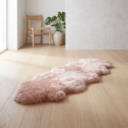 Merino saueskinn | Langhåret | New Zealand | 170x60 cm Rosa
