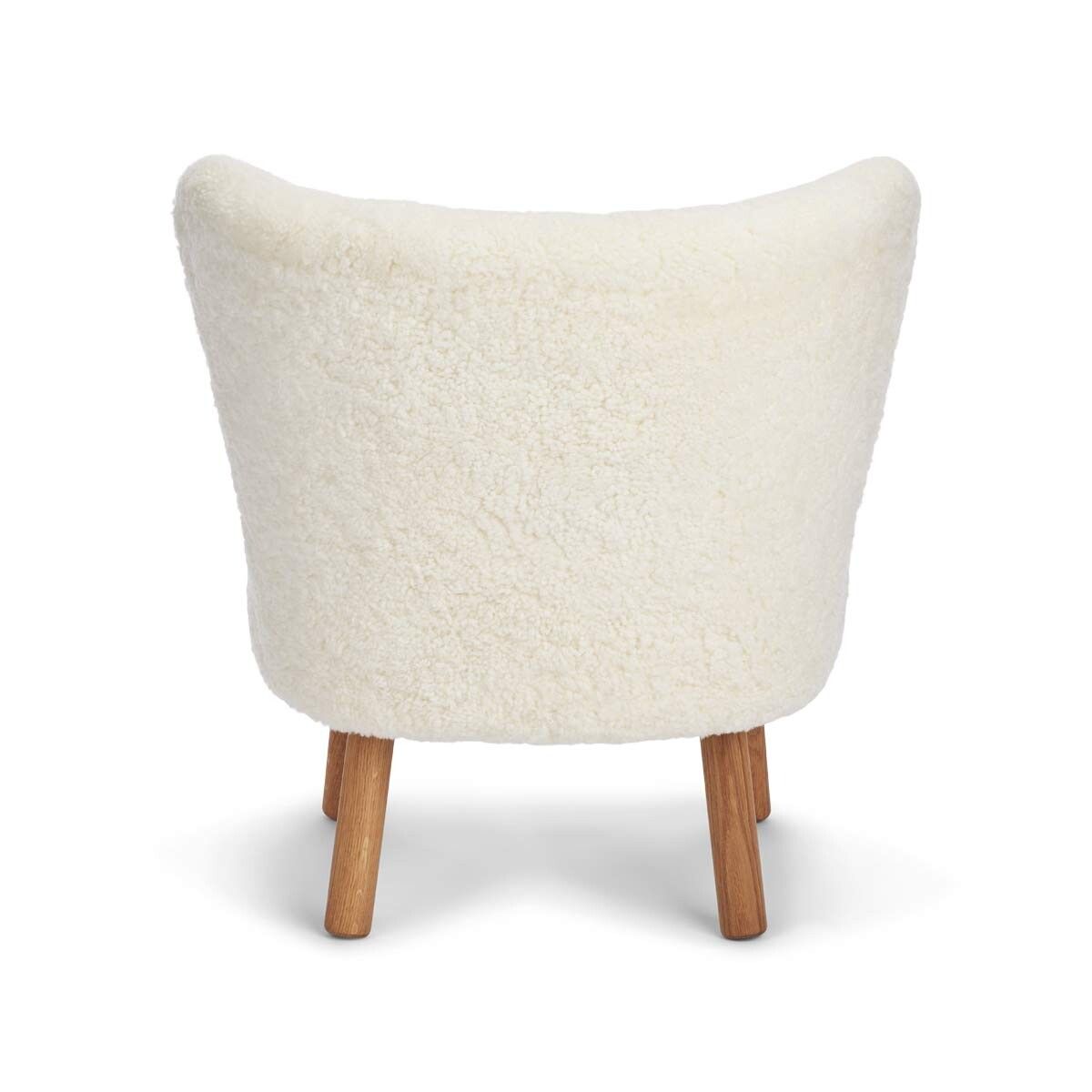 Emily Lounge Chair | Korthåret Hvit