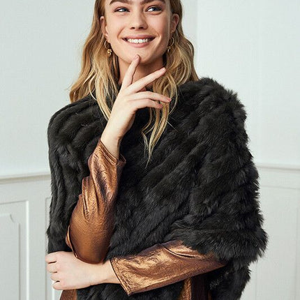 Molly Poncho Mørk Grå