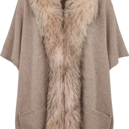 Nina Poncho Beige