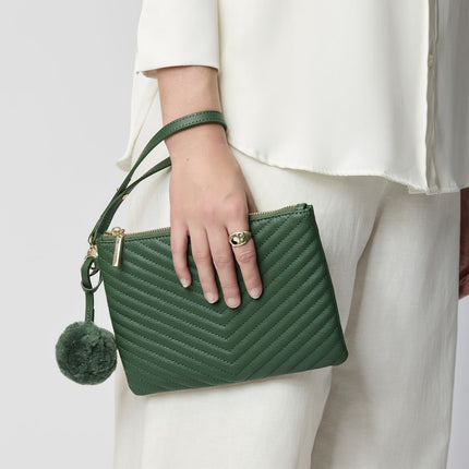 Helene Clutch Antikk Grønn