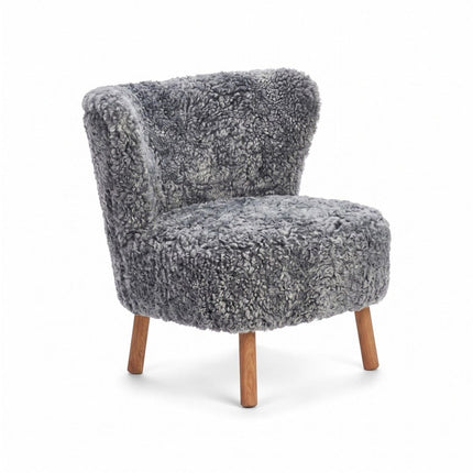 Emil Lounge Chair | Korthåret Lys Grå