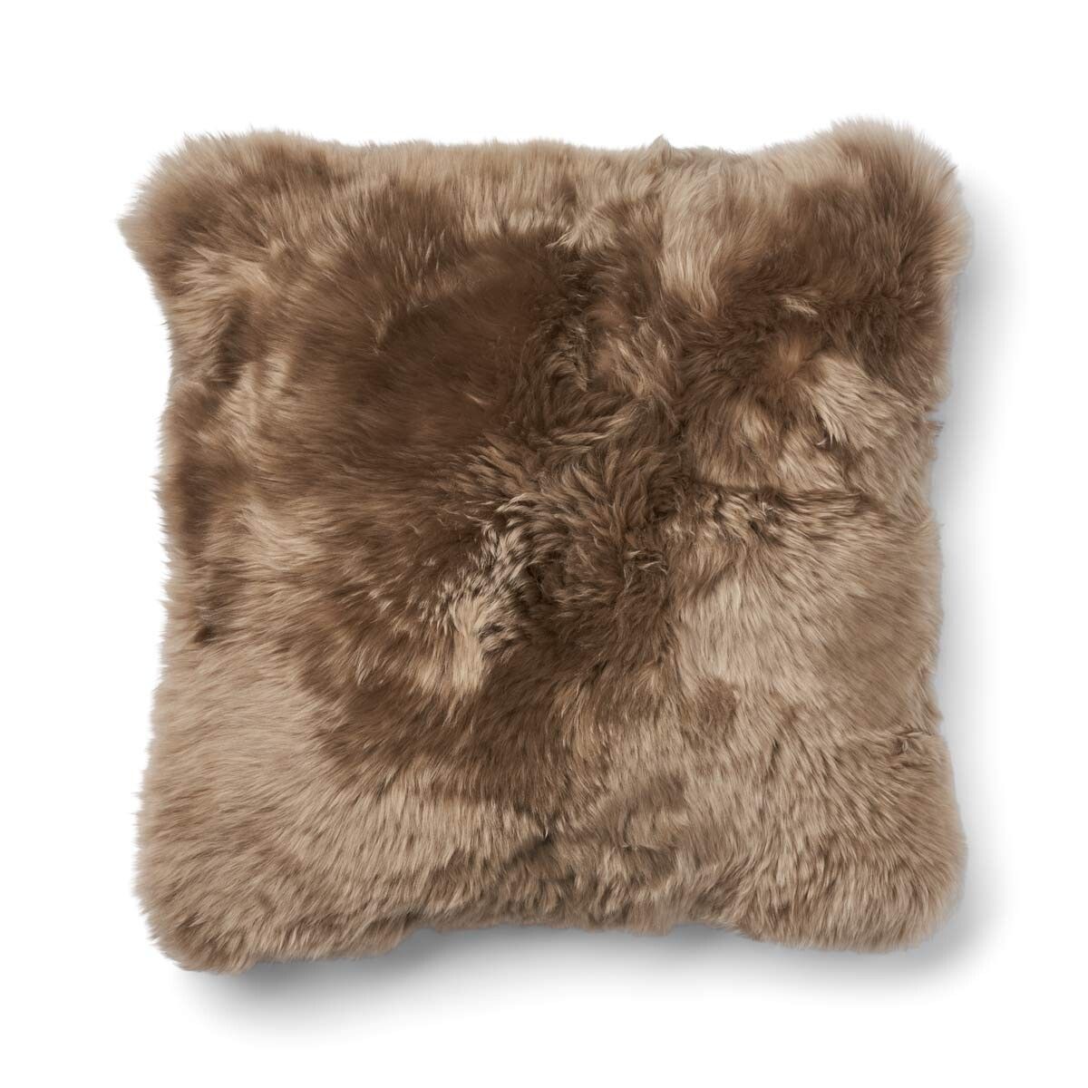 Checked Collection | Ullpute | Langhåret | 52x52 cm | 34x52 cm Kakao – Mørkebrun / Lysebrun