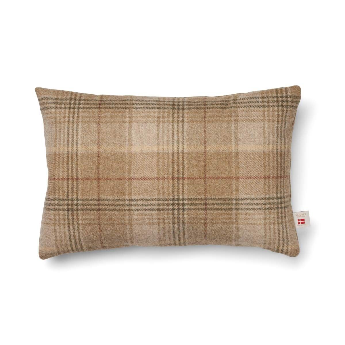 Checked Collection | Ullpute | Dobbeltsidig | 52x52 cm | 34x52 cm Sand-Beige