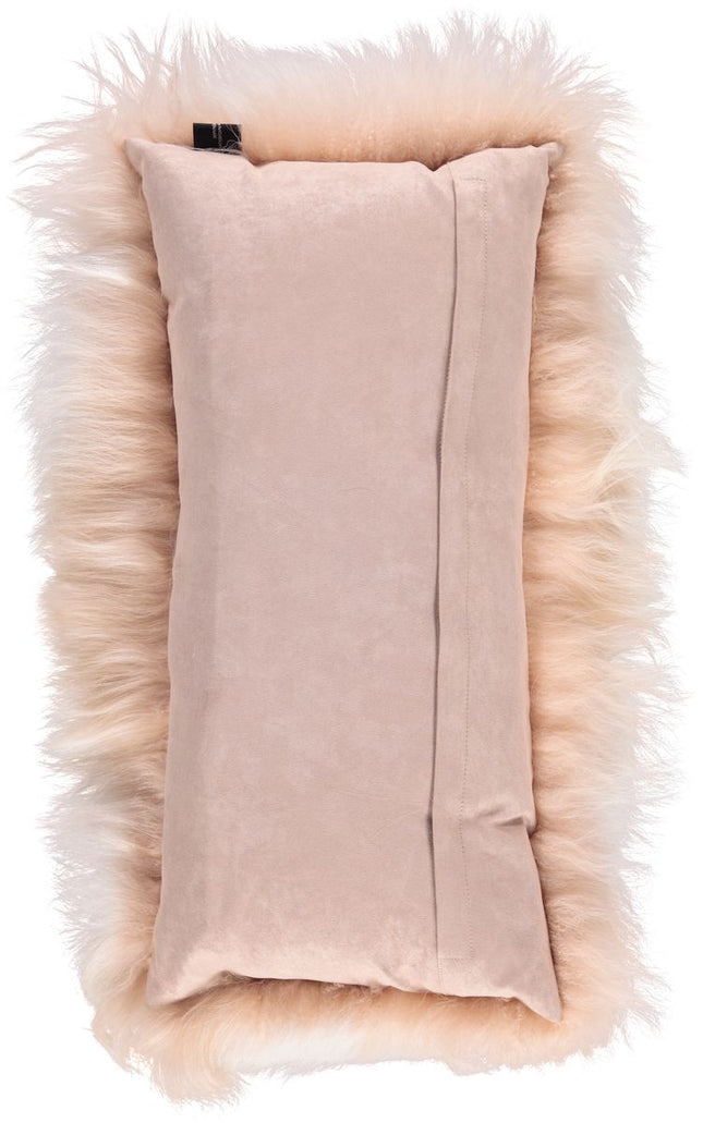 Saueskinnpute | Langhåret | Tibet | Kasjmir | 28x56 cm  Varm Hvit