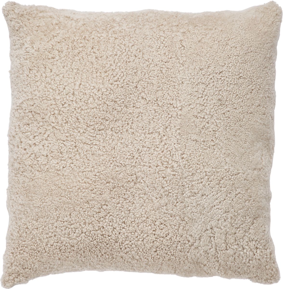 Maxi Float pute | Korthåret | New Zealand | Dobbeltsidig | 90x90 cm Pearl