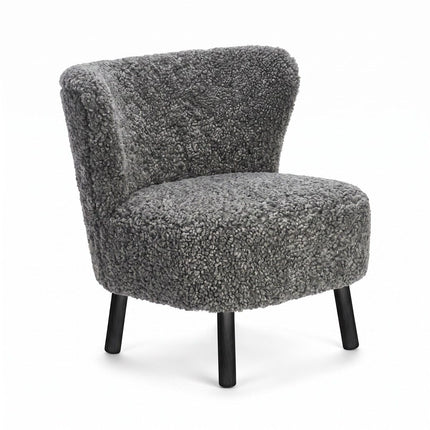Emil Lounge Chair | Korthåret Grå