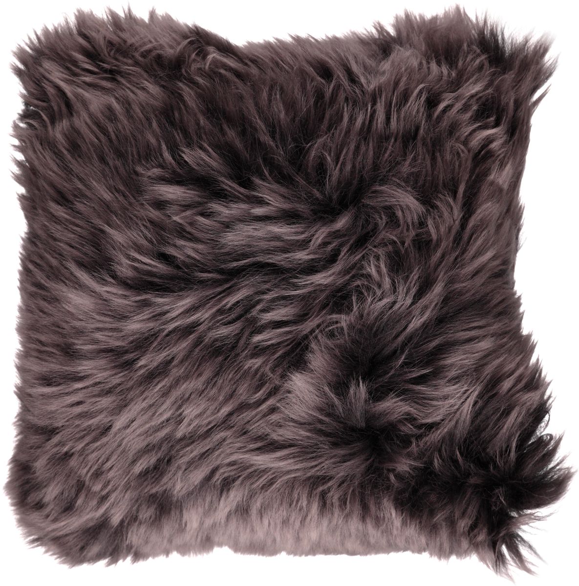 Saueskinnspute | Langhåret | New Zealand | 35x35 cm Valnøtt