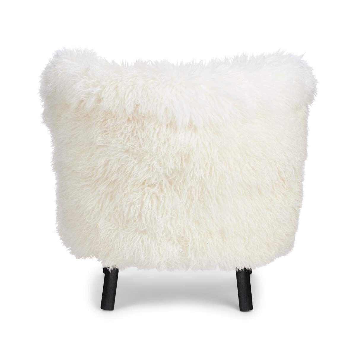 Emily Lounge Chair | Langhåret Hvit
