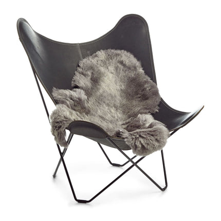 Islandsk saueskinn | Kort ull | 100-120 cm Grå