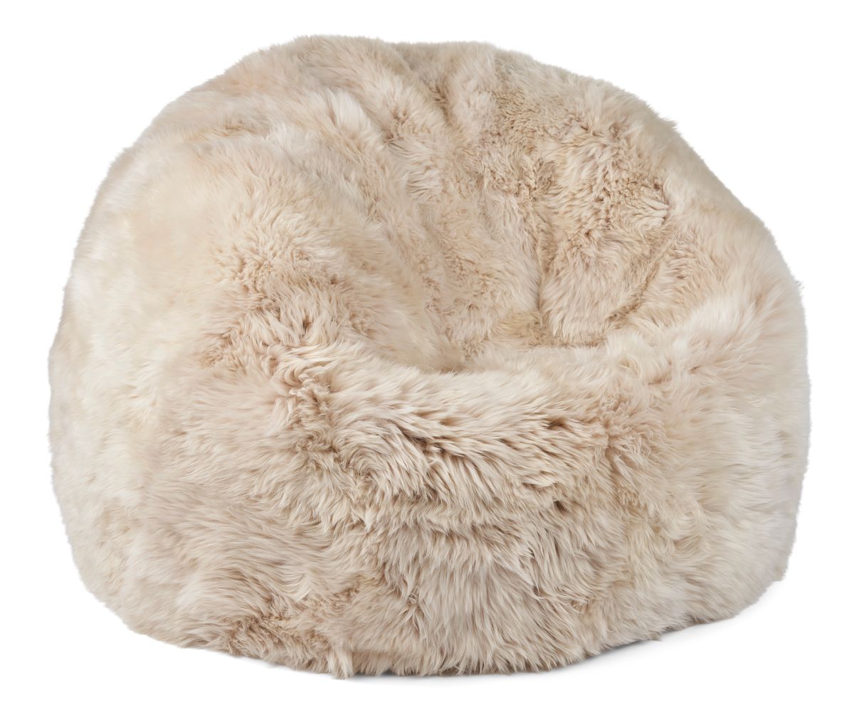 Rund sakosekk | Langhåret | New Zealand | 73x74 cm & 92x93 cm Beige