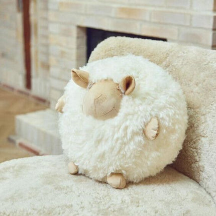 Cute Sheep | Korthåret | New Zealand | D28 cm Beige / hvit