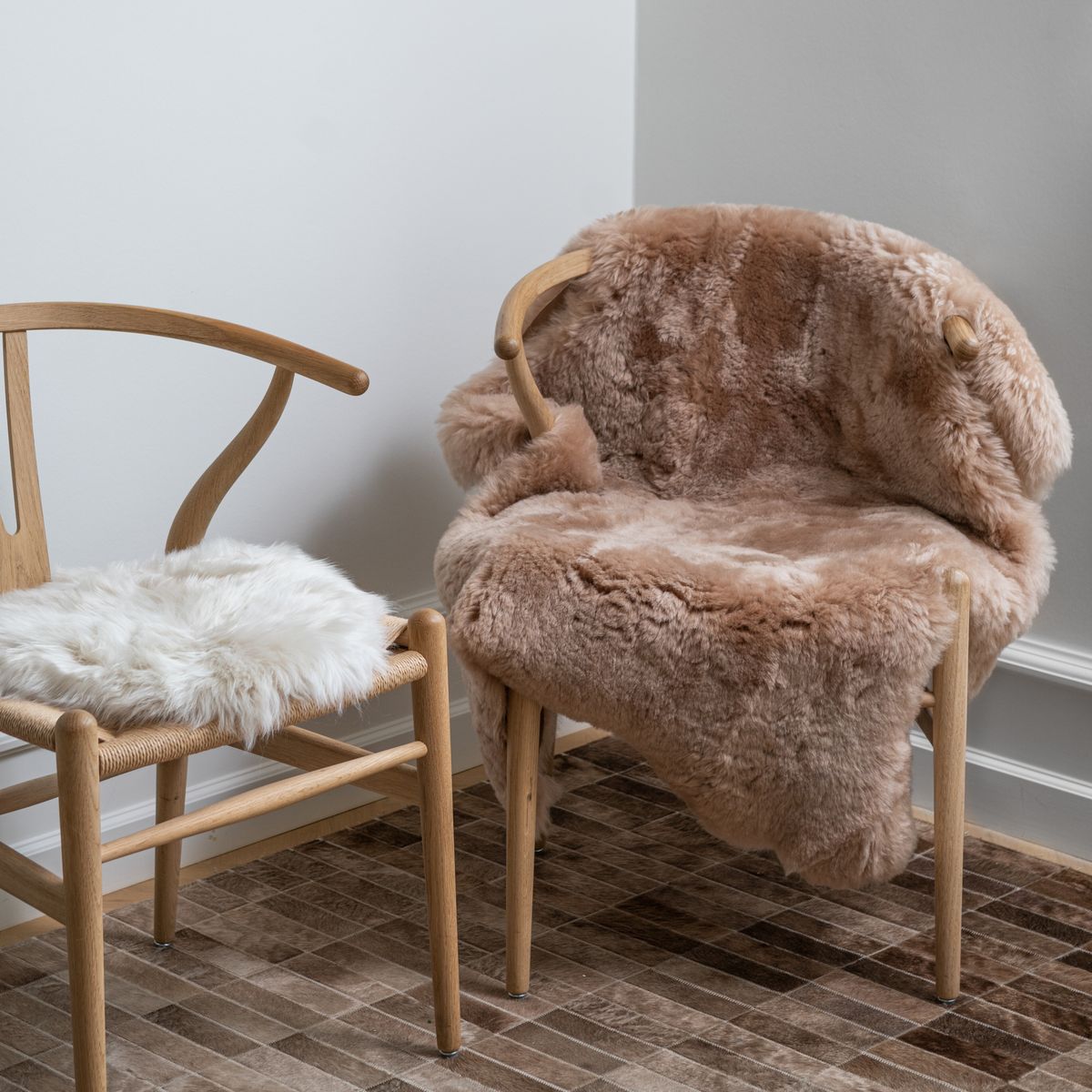 Saueskinn | Double Face | Island | 90x60 cm Tan