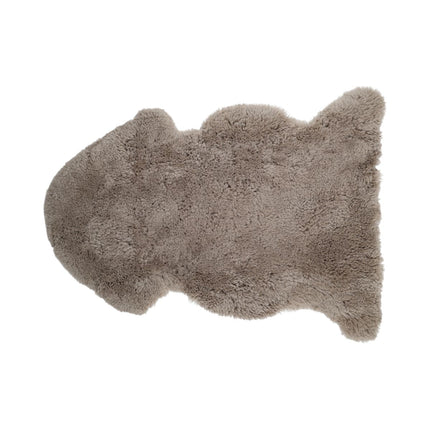Saueskinn | Langhåret | Krøllete | 90x60 cm Mørk beige
