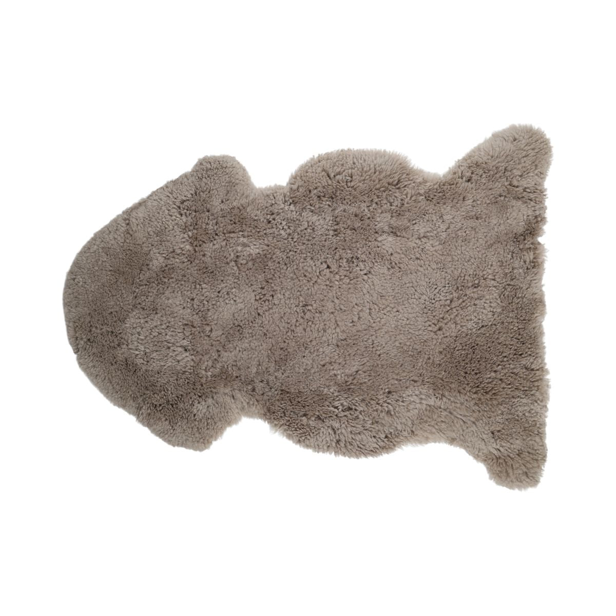 Saueskinn | Langhåret | Krøllete | 90x60 cm Mørk beige