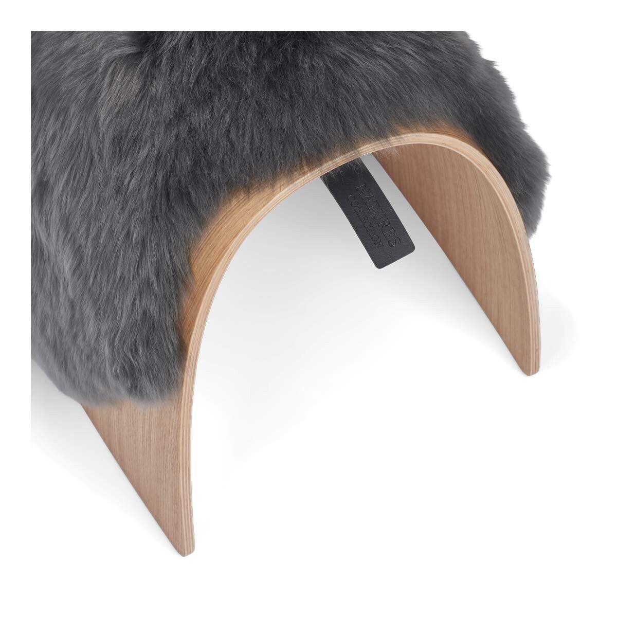 Sheep Stool cover | Langhåret | New Zealand Mørk grå