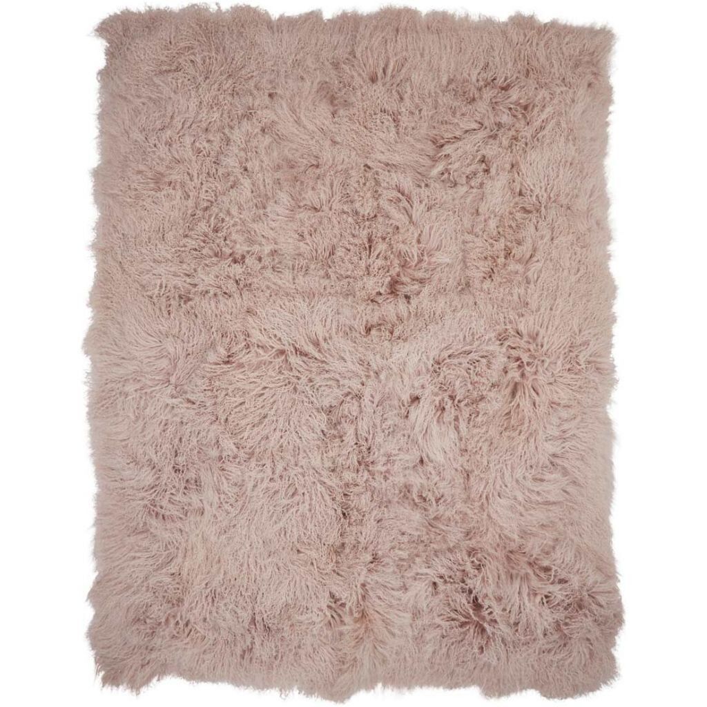 Saueskinnpledd | Krøllet | Tibet | 140x180 cm Dove