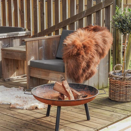Eco Sheepskin | Mongolia | Natural Brown | ca. 90x60 cm