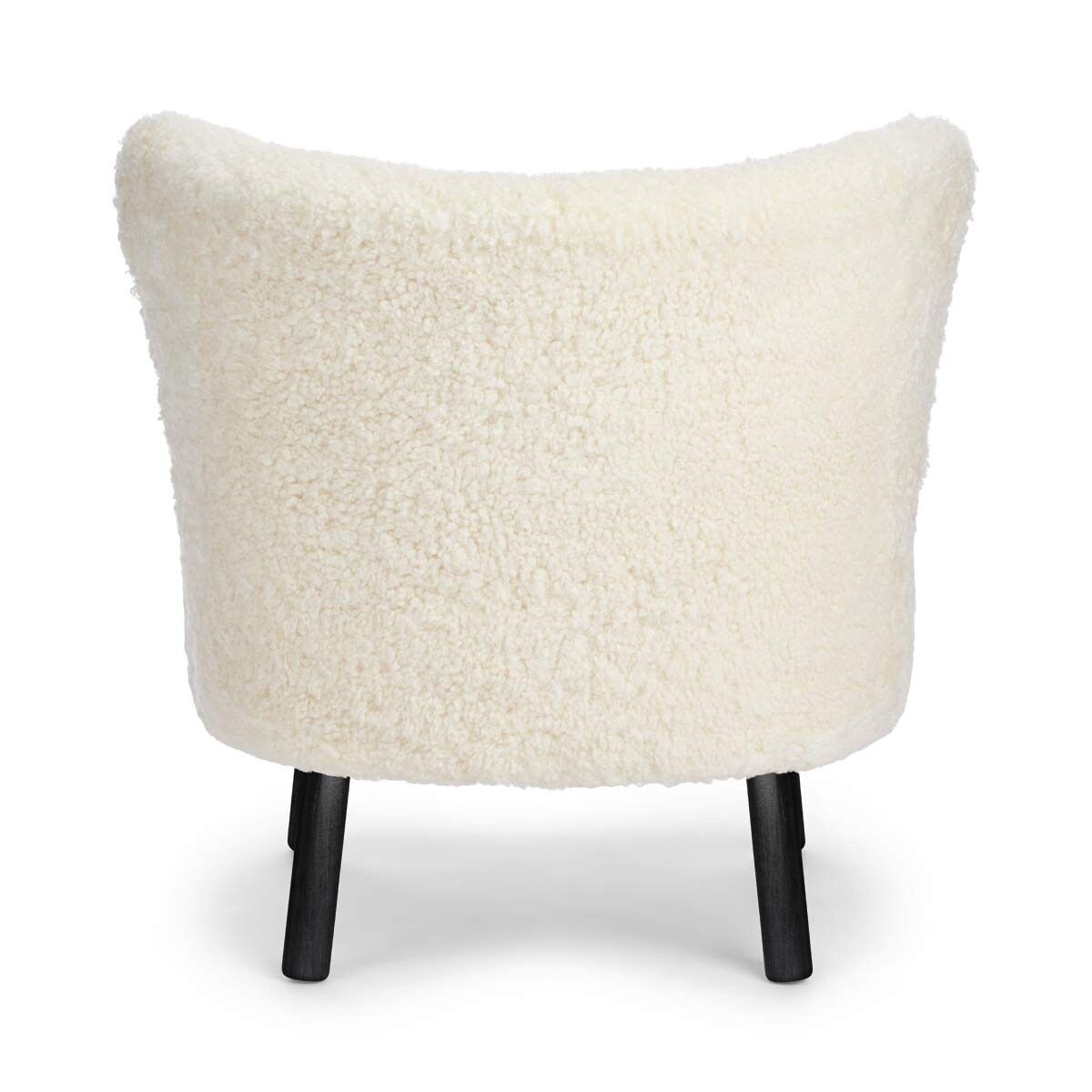 Emil Lounge Chair | Korthåret Hvit
