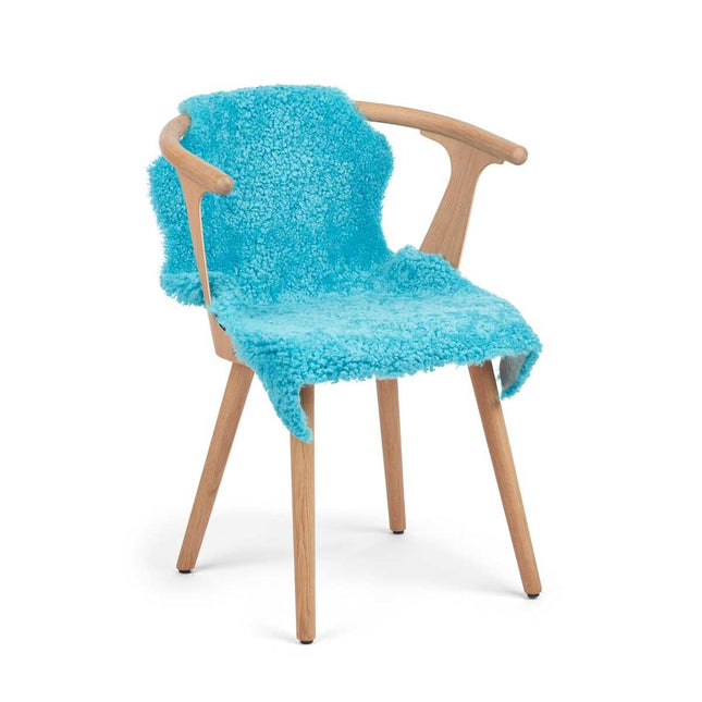 New Zealand saueskinn | kort ull | farget | 90 cm