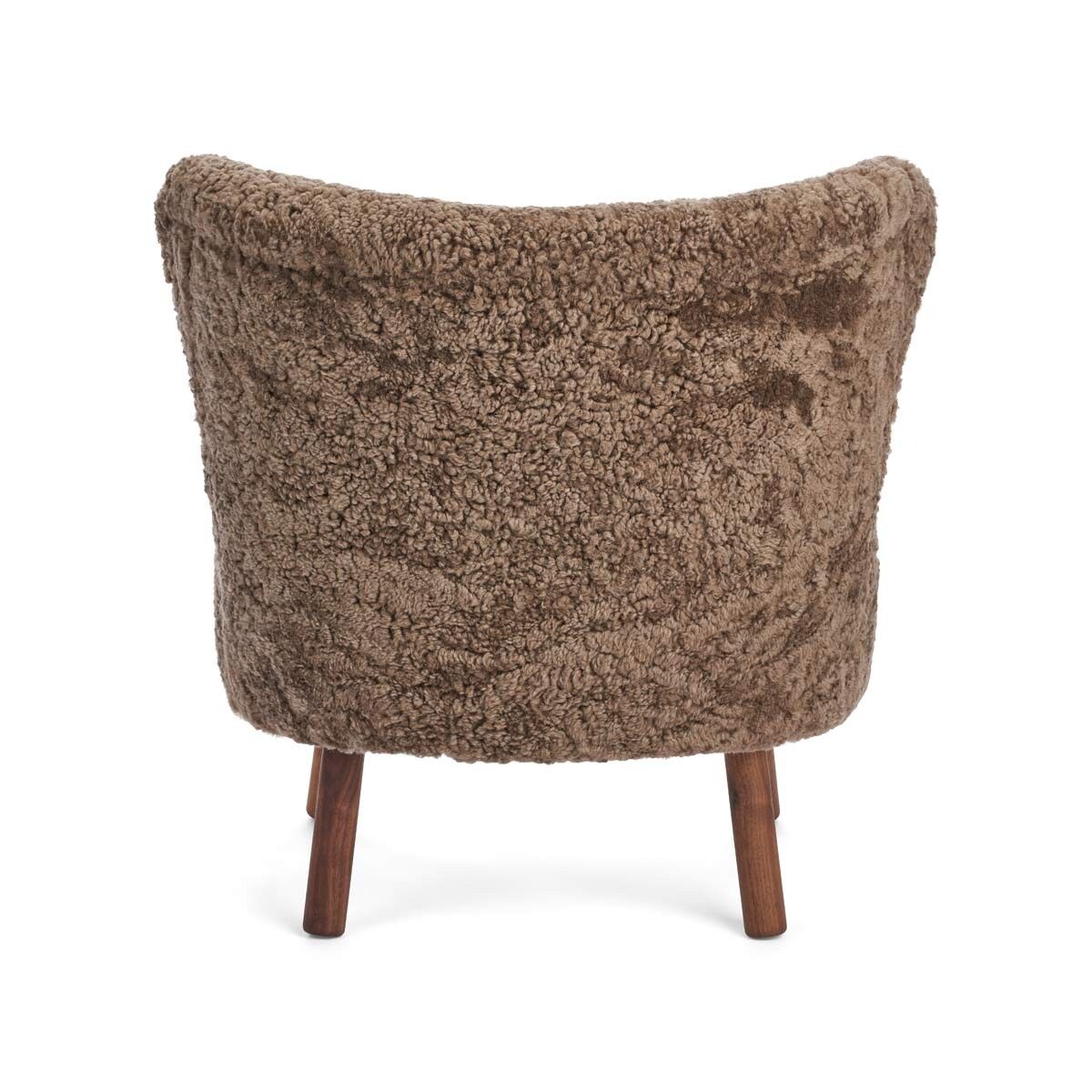 Emil Lounge Chair | Korthåret Lysebrun