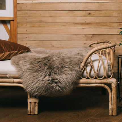 Saueskinn | Langhåret | New Zealand | 100x60 cm Lysebrun