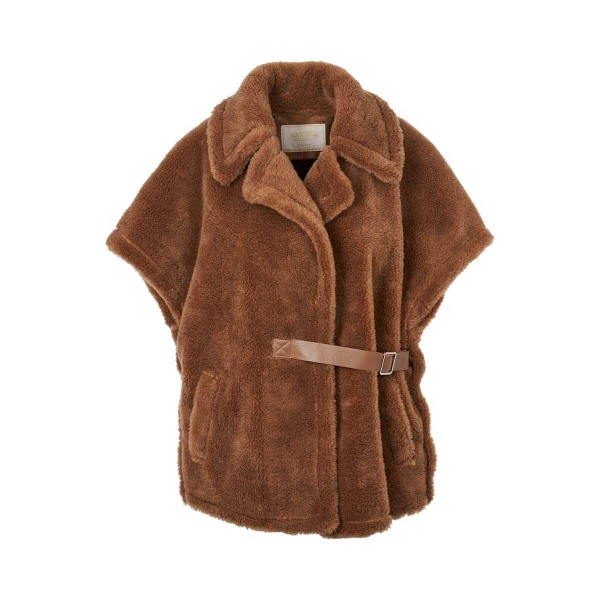 Elvira Poncho Teddy Brun
