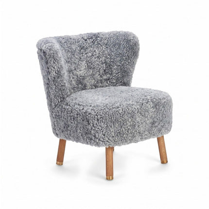 Emil Lounge Chair | Korthåret Lys Grå