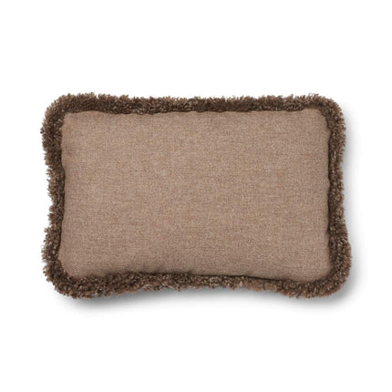 Kort ullpute i saueskinn med SW-bekledning 34x52 cm Beige/Taupe