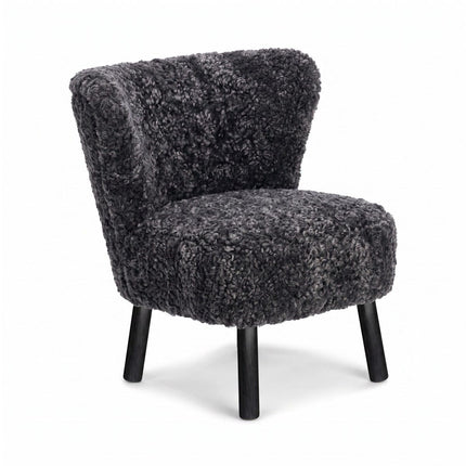 Emily Lounge Chair | Korthåret Koksgrå