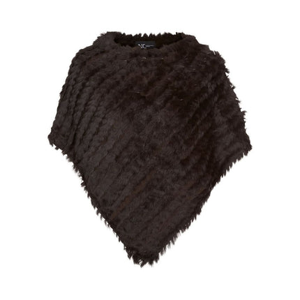 Molly poncho Mørk Brun