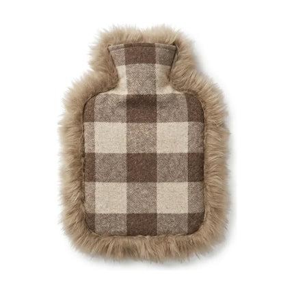 Varmtvannsflaske | Saueskinn og ull | 37 x 27 cm Rob Roy Tartan Natural/Taupe