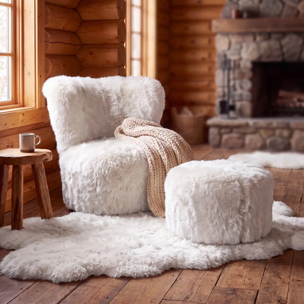 Skandi stol | Langhåret Beige