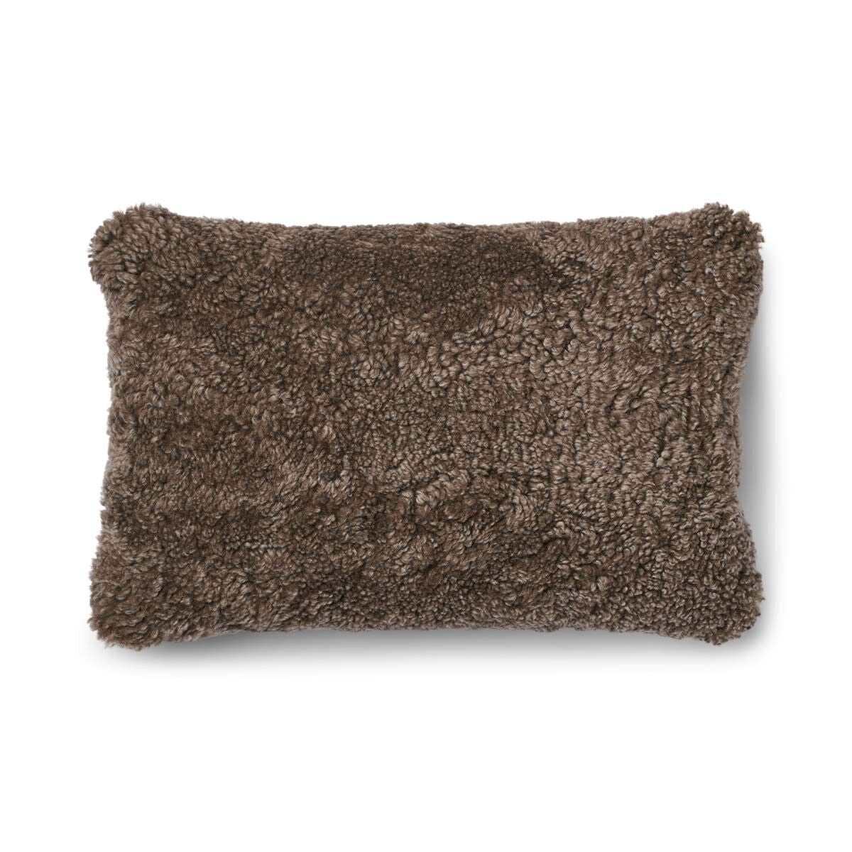 Checked Collection | Ullpute | Korthåret | 52x52 cm | 34x52 cm Kakao – Mørkebrun / Lysebrun
