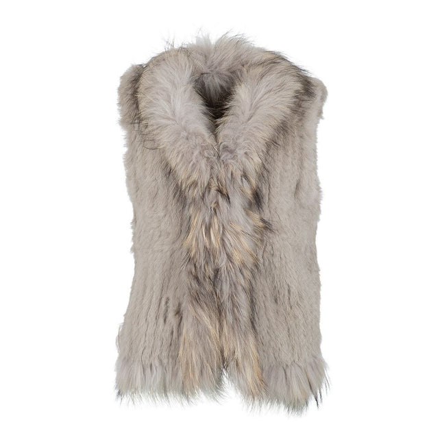 Anna vest Enkel Taupe