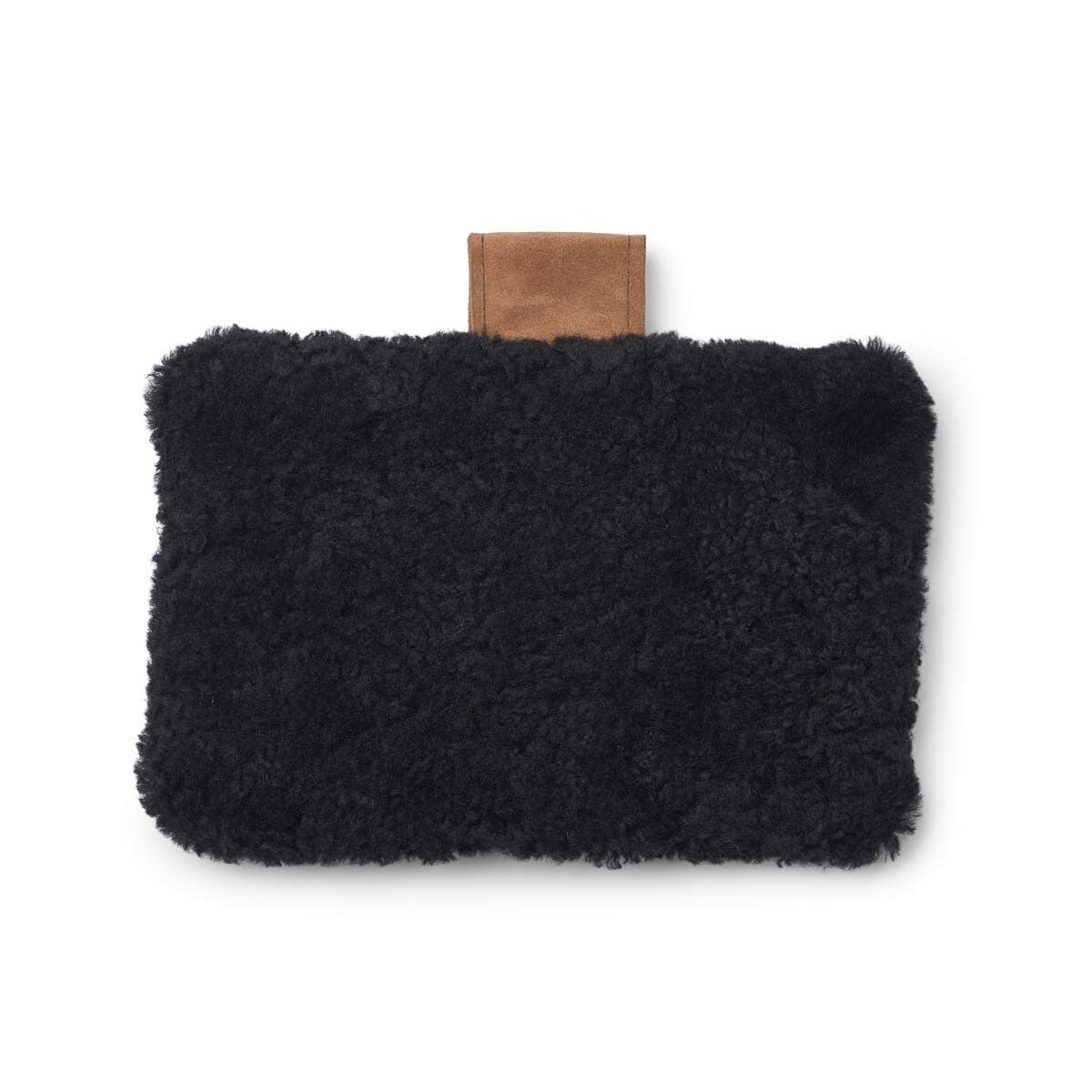 Nakkestøtte | Korthåret | New Zealand | Kalveskinn Svart