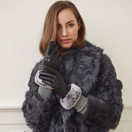 Kassandra hansker Svart / Hvit