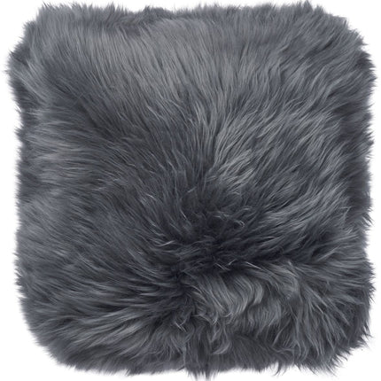 Long-Wool saueskinnspute | Dobbeltsidig | New Zealand | 45x45 cm Stål