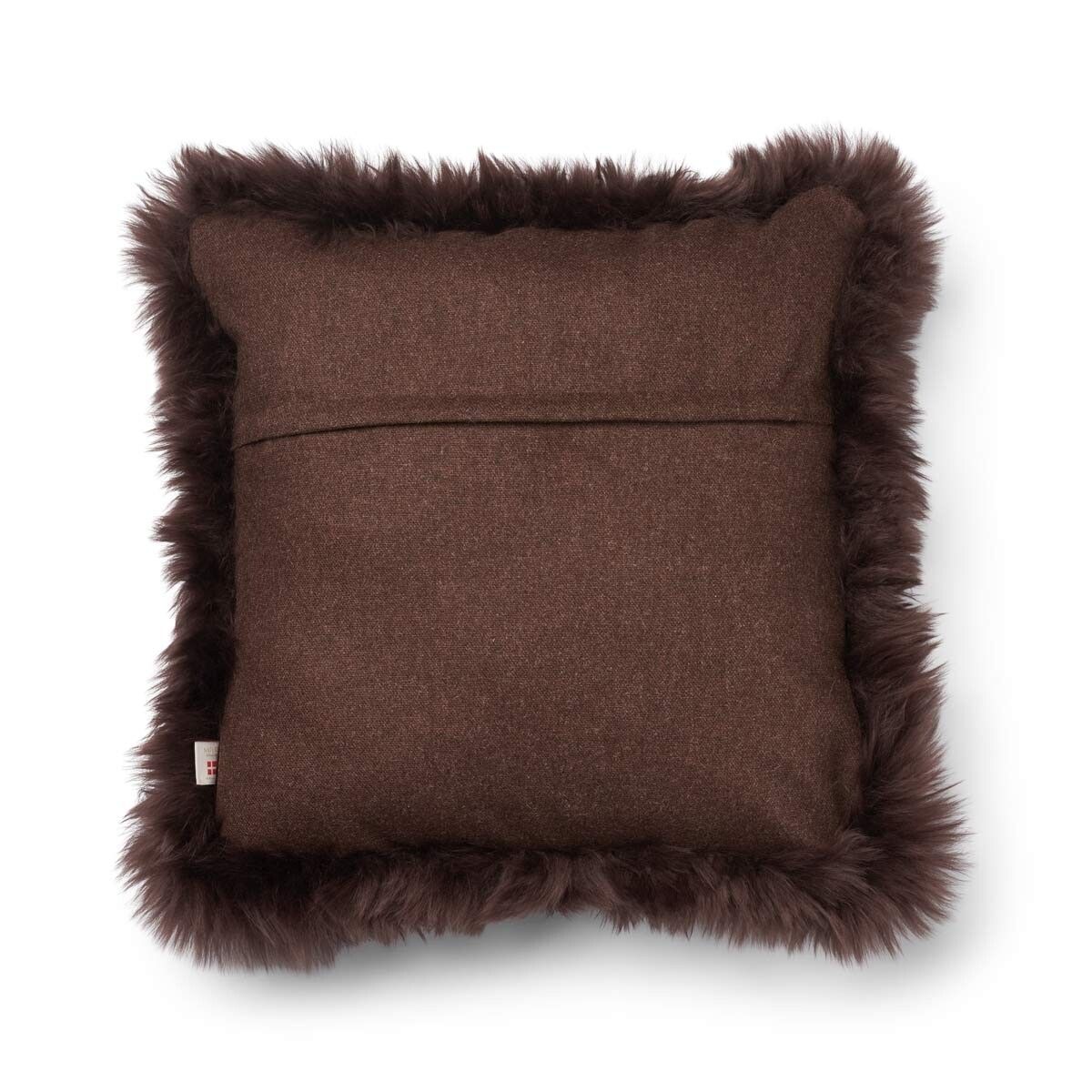 Classic Collection | Ullpute | Langhåret | Dobbeltsidig | 52x52 cm | 34x52 cm Brun / Sjokolade