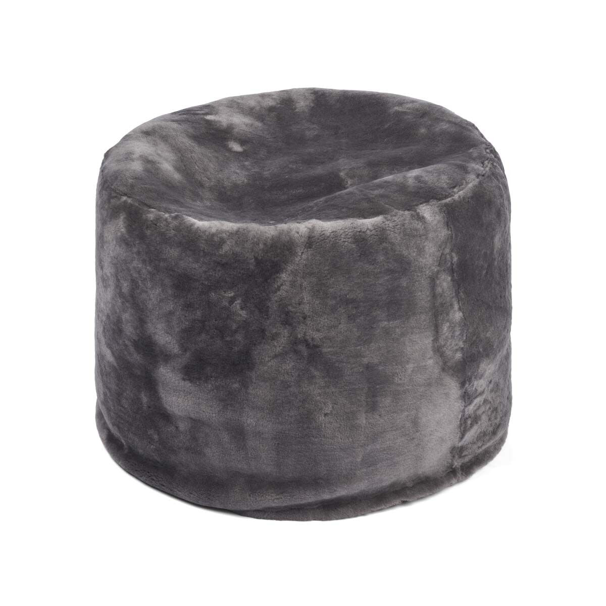 Rund puff | Mokkasin | New Zealand | D55xH46 cm