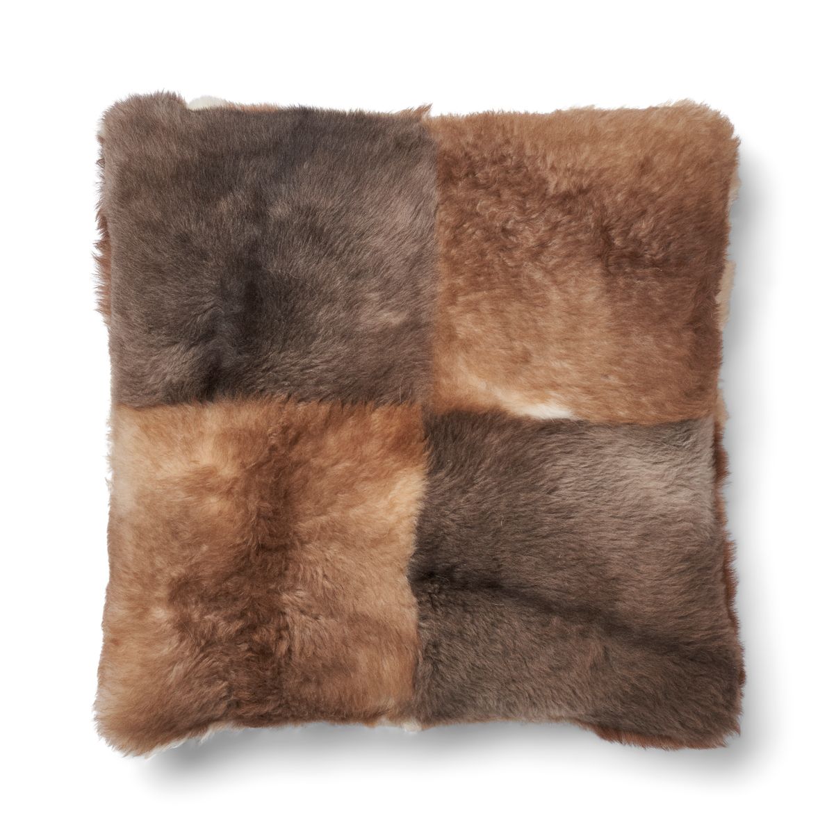 Saueskinnpute | Toscana | Dobbeltsidig Brun / Beige Mix