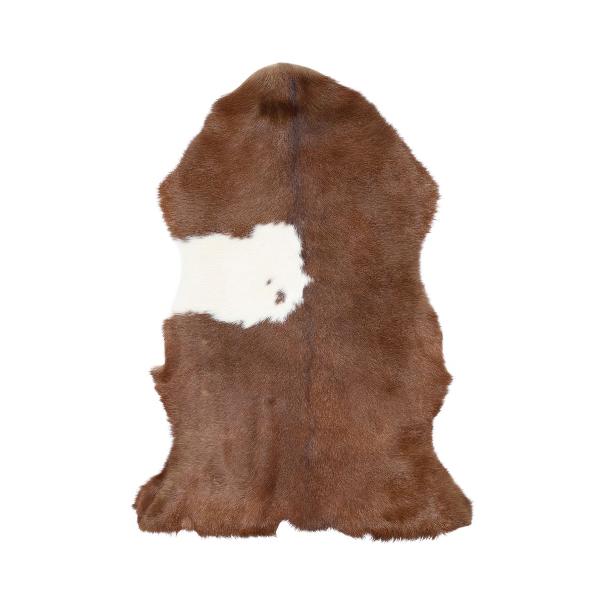 Premium geiteskinn | Tibet | 90x60 cm Brun / Hvit