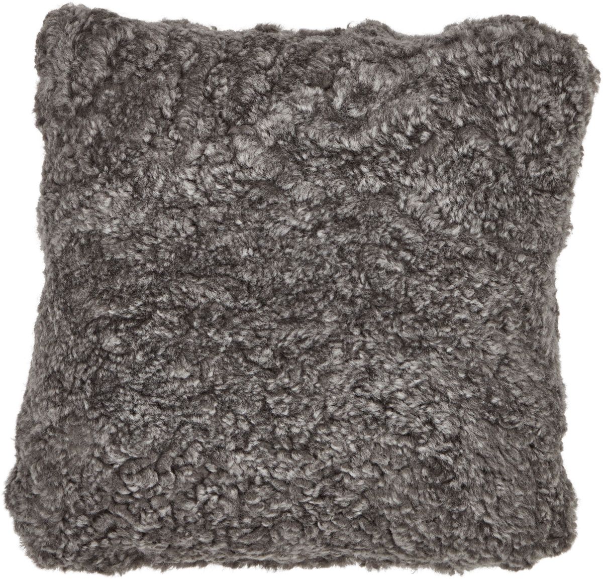Saueskinnpute | Korthåret | New Zealand | Dobbeltsidig | 40x40 cm  Grå