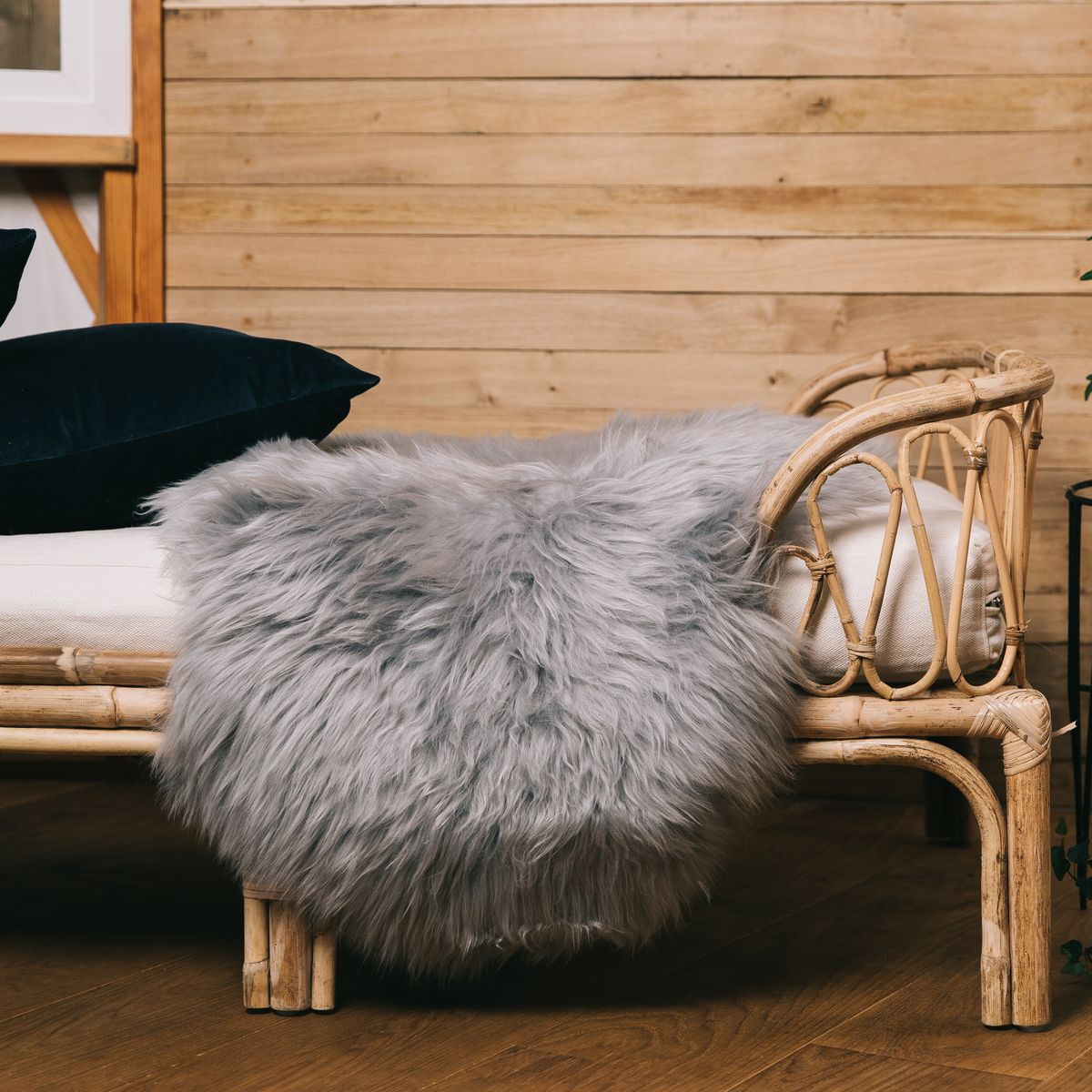Fellvang Merino Saueskinn | Langhåret | 90x60cm Beige