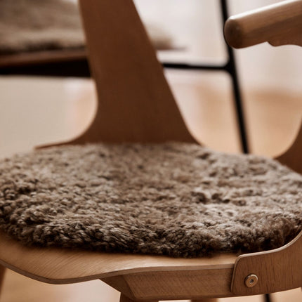 Stolpute | Saueskinn | Korthåret | D38 cm Koksgrå