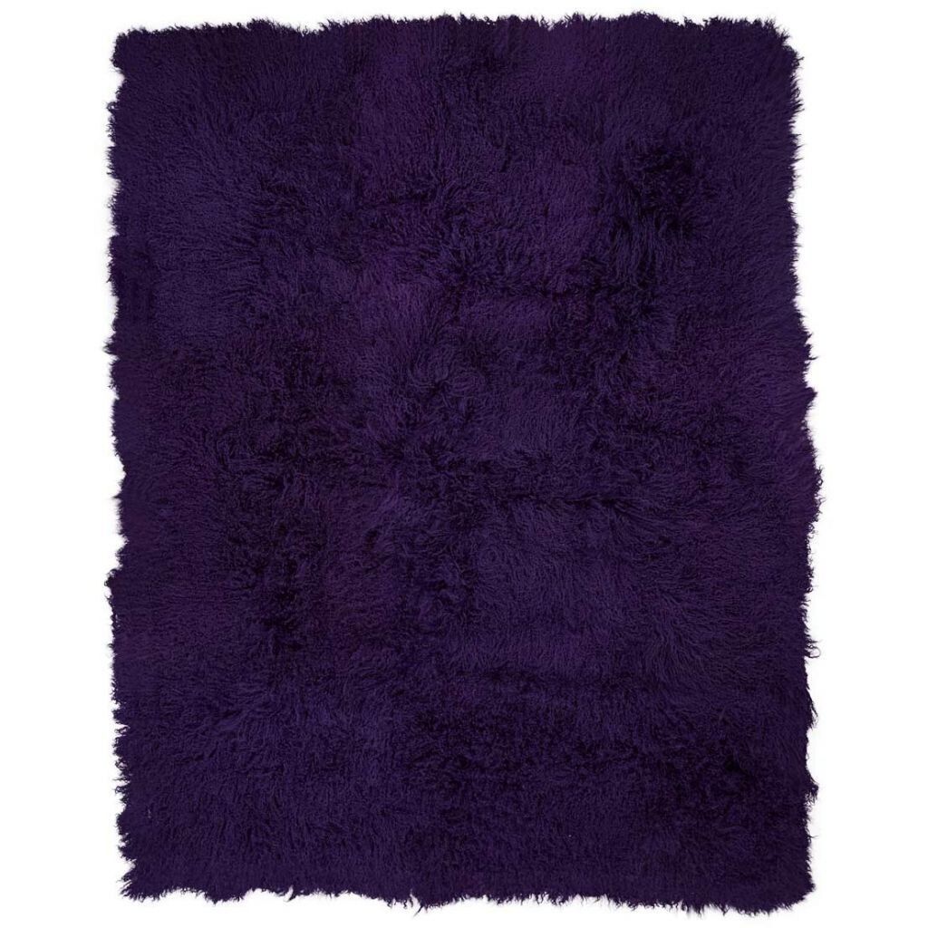 Saueskinnpledd | Krøllet | Tibet | 140x180 cm Lilla