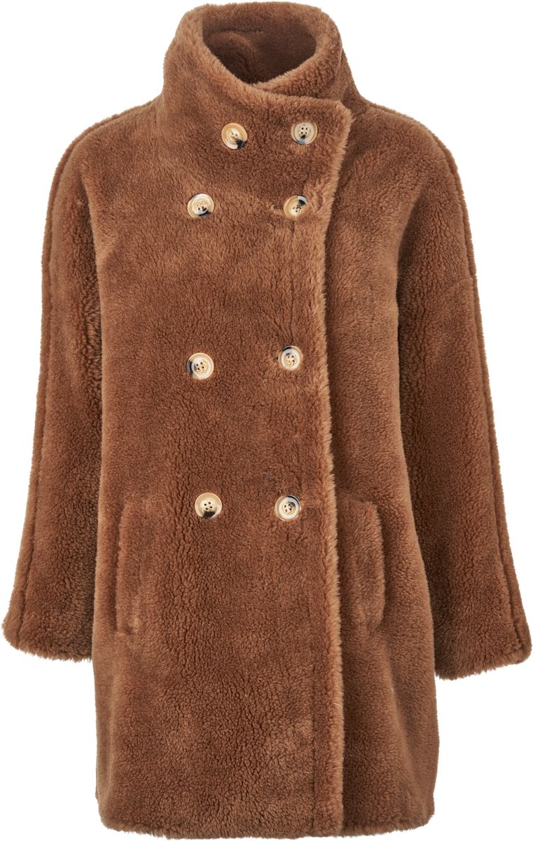 Denise jakke Teddy Brun